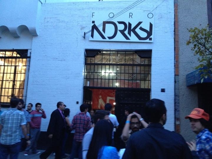 Entrance of Foro Indie Rocks! on Zacatecas, from the cultural registry
